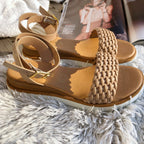 SANDALIA TRENZA  NUDE