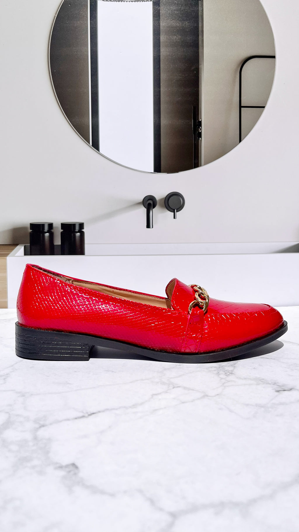 Mocasín Loreta Rojo