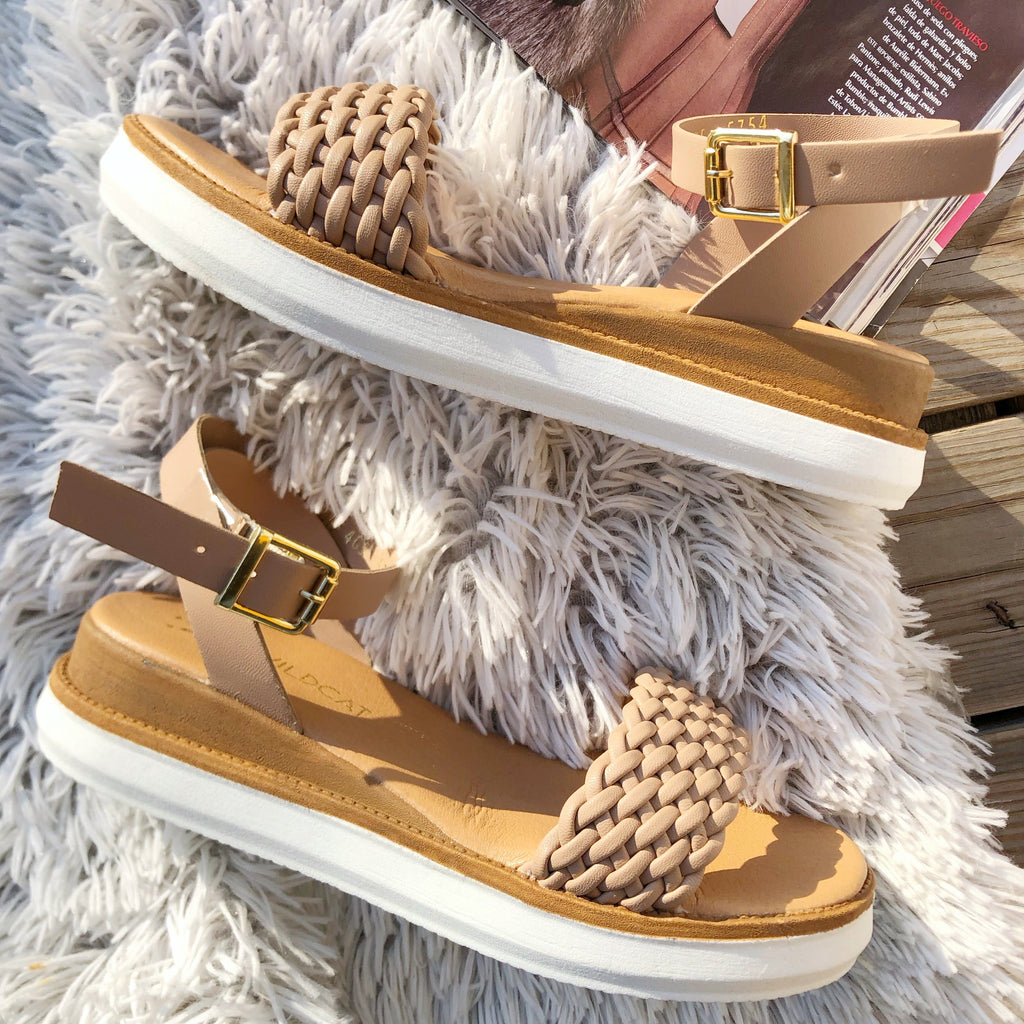 SANDALIA TRENZA  NUDE