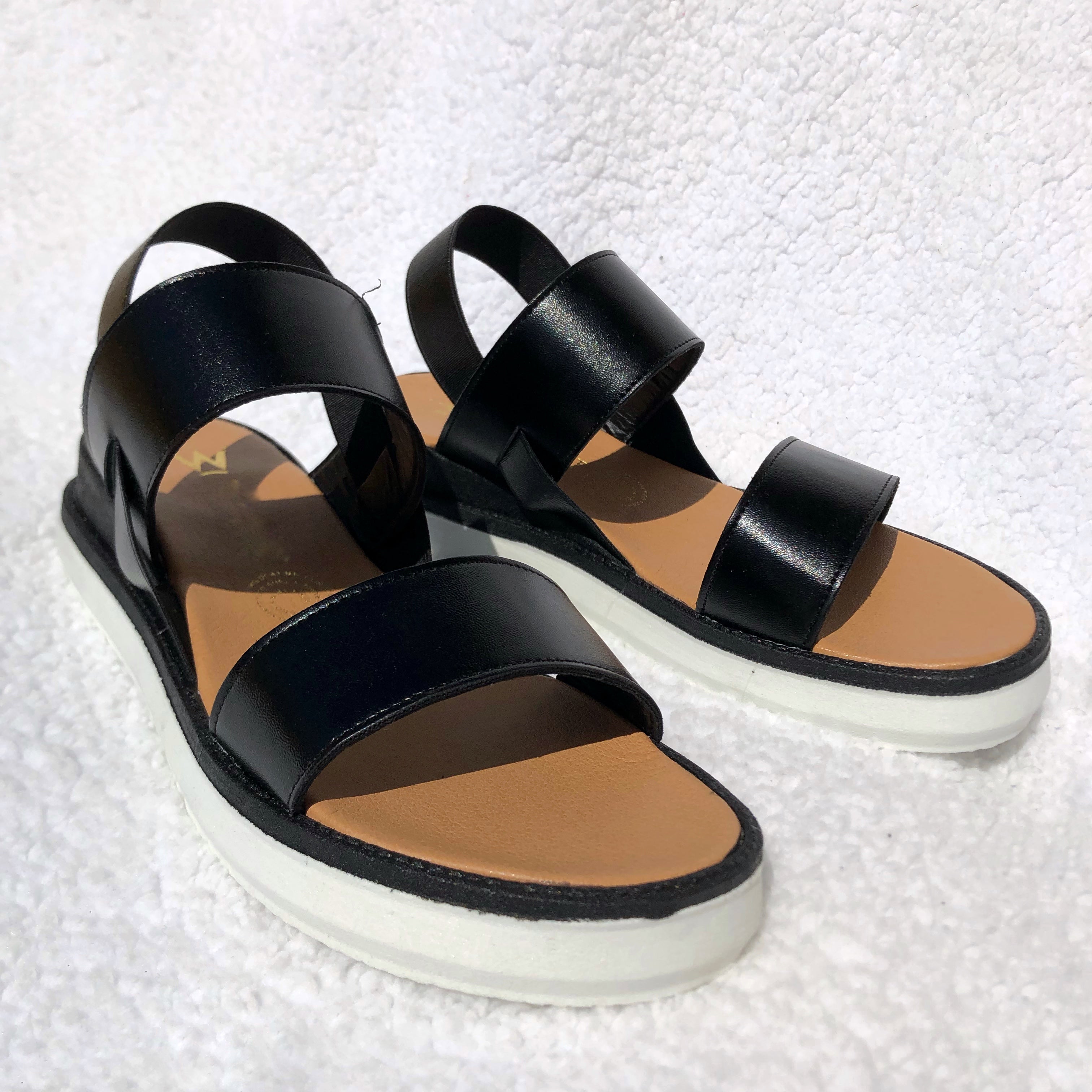 SANDALIA MOCTEZUMA NEGRA