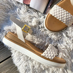 SANDALIA TRENZA  LATTE