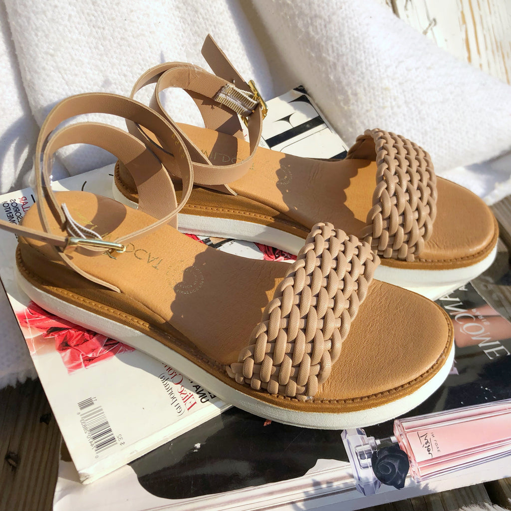 SANDALIA TRENZA  NUDE
