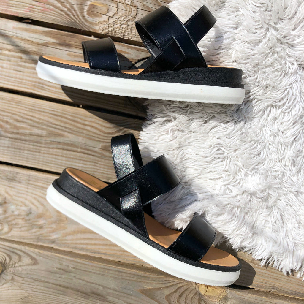 SANDALIA MOCTEZUMA NEGRA